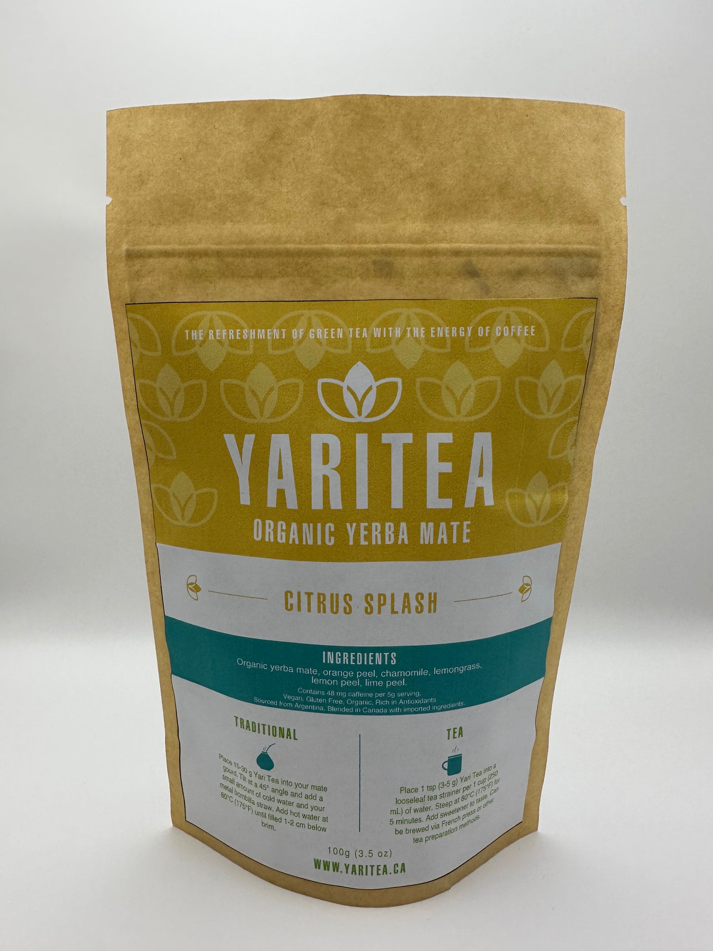 Citrus Splash Organic Yerba Mate - Large 100g