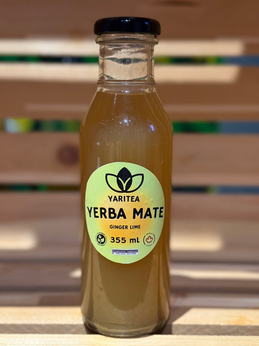 Ginger Lime Cold Brew Yerba Mate Bottle (PREORDER)